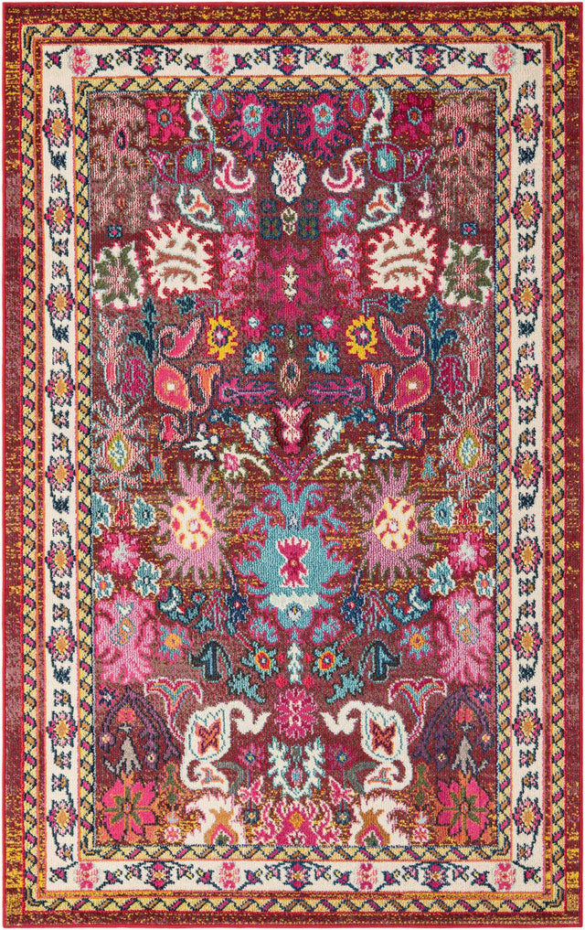 Multicolor 5' 1 x 8' Medici Rectangle Area Rug 100% Polypropylene Traditional Vintage Classic Carpet for Home Interior Design Decor for Sale at Rug Engine