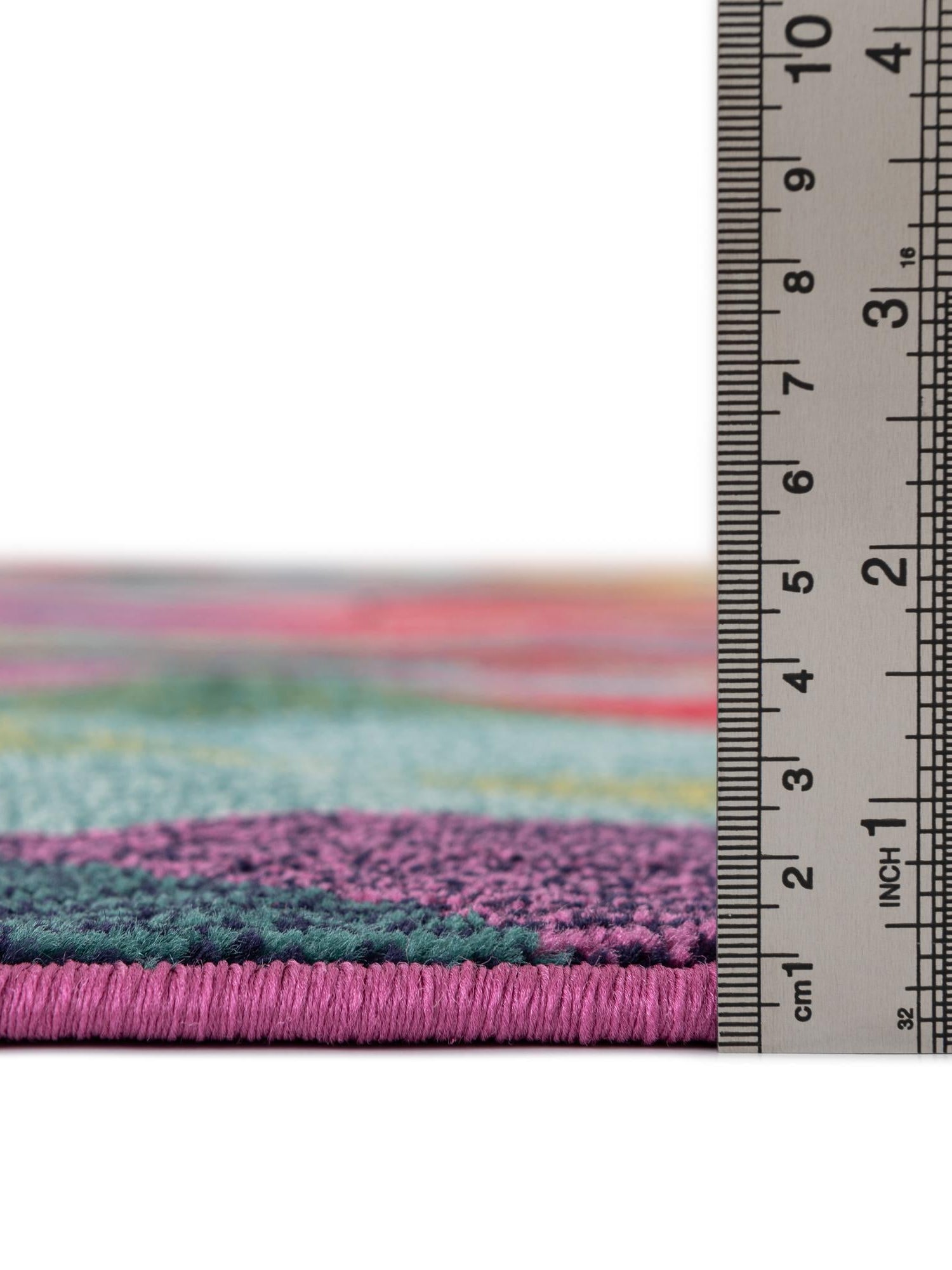 Multicolor 2' 7 x 10' Estrella Runner Area Rug 100% Polypropylene Non-Shedding Stain Resistant Carpet Colorful Modern Abstract Design Easy Clean for Home Decor for Sale at Rug Engine