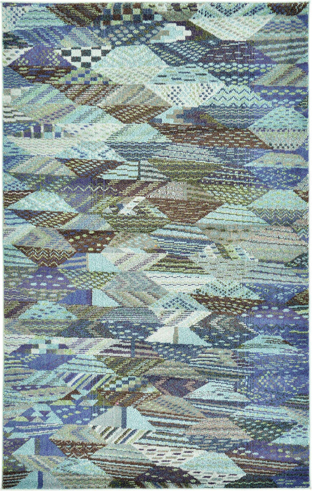 Blue 5' 1 x 8' Sedona Rectangle Area Rug