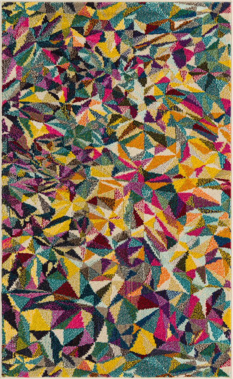 Multicolor 3' 3 x 5' 3 Estrella Rectangle Area Rug 100% Polypropylene Non-Shedding Stain Resistant Carpet Colorful Modern Abstract Design Easy Clean for Home Decor for Sale at Rug Engine