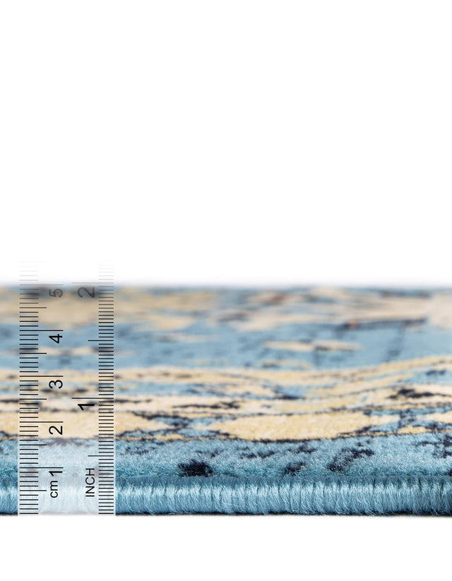 Light Blue 7' 1 x 10' Taftan Rectangle Area Rug