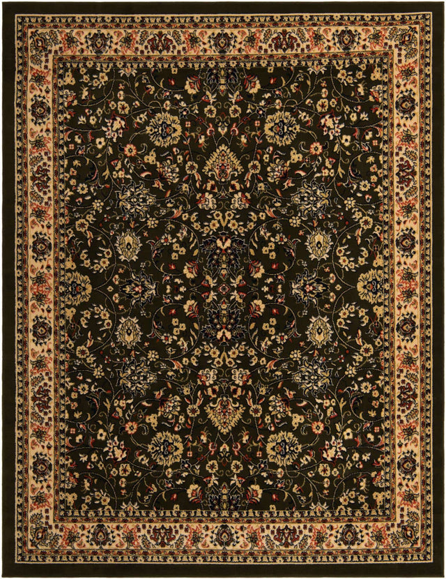 Green 7' 10 x 10' Sialk Hill Rectangle Area Rug 100% Polypropylene Durable Easy Clean Classic Traditional Design Carpet for Interior Design for Sale at Rug Engine