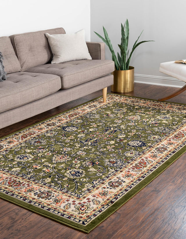 Green 2' x 3' 1 Sialk Hill Rectangle Area Rug 100% Polypropylene Durable Easy Clean Classic Traditional Design Carpet for Interior Design for Sale at Rug Engine