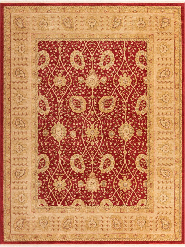 Red 9' 10 x 13' 1 Edinburgh Rectangle Area Rug 100% Polypropylene Easy Clean With Cotton Backing Traditional Classic Design Carpet for Living, Dining Room, Office for Sale at Rug Engine