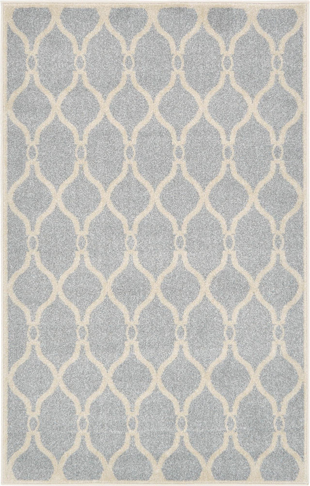 Light Gray 3' 3 x 5' 3 Trellis Rectangle Area Rug
