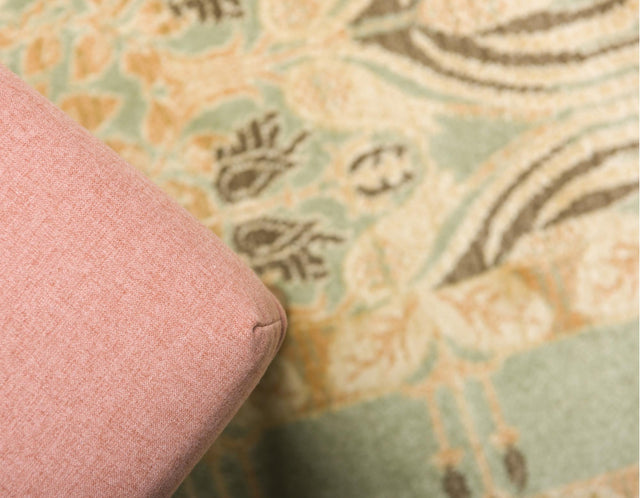 Light Green 9' x 12' Edinburgh Rectangle Area Rug 100% Polypropylene Easy Clean With Cotton Backing Traditional Classic Design Carpet for Living, Dining Room, Office for Sale at Rug Engine