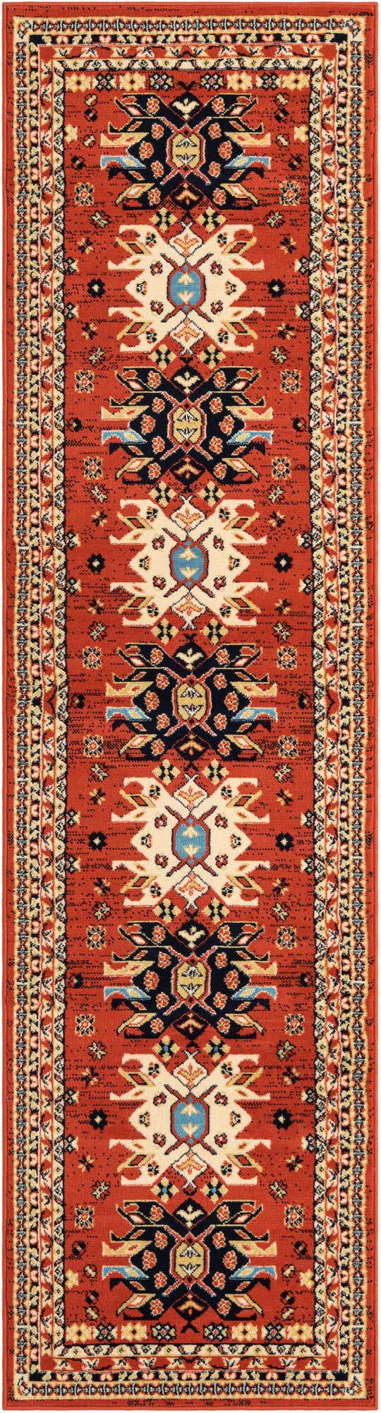 Terracotta 2' 7 x 10' Taftan Runner Area Rug