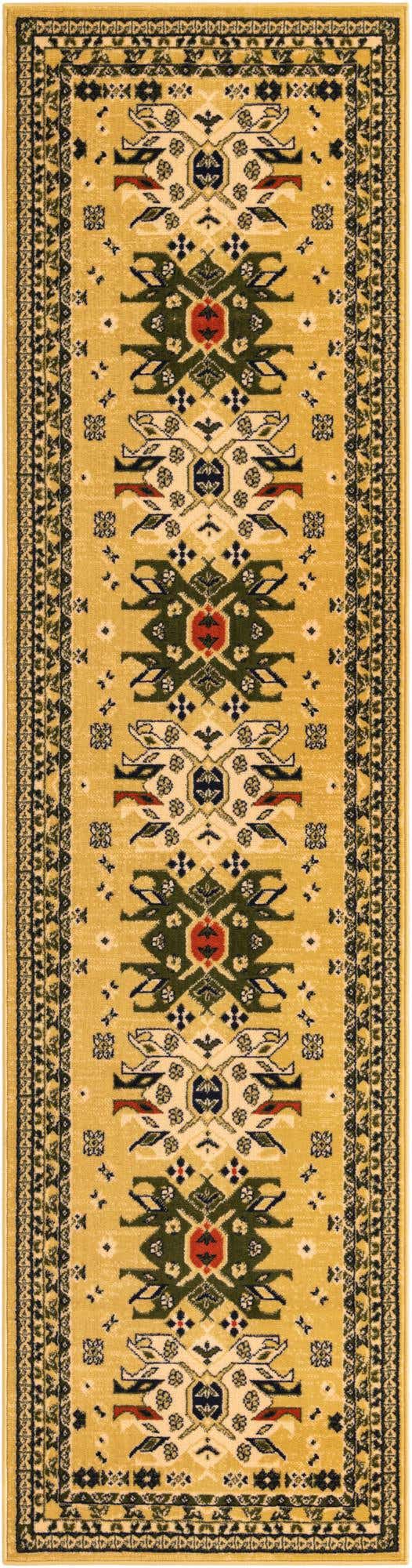 Cream 2' 7 x 10' Taftan Runner Area Rug
