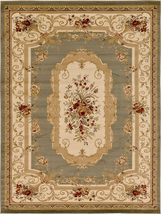 Green 9' x 12' Versailles Rectangle Area Rug
