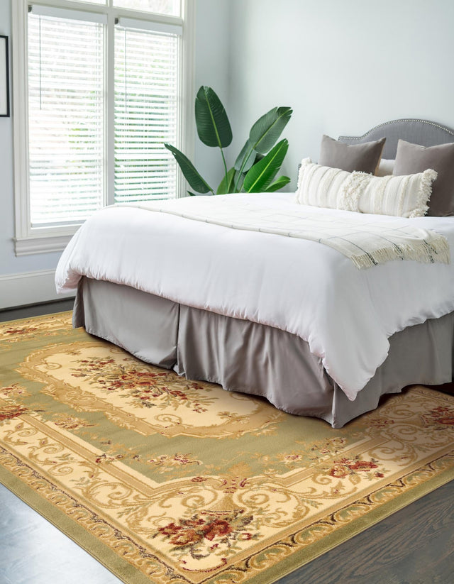 Green 7' 10 x 11' Versailles Rectangle Area Rug