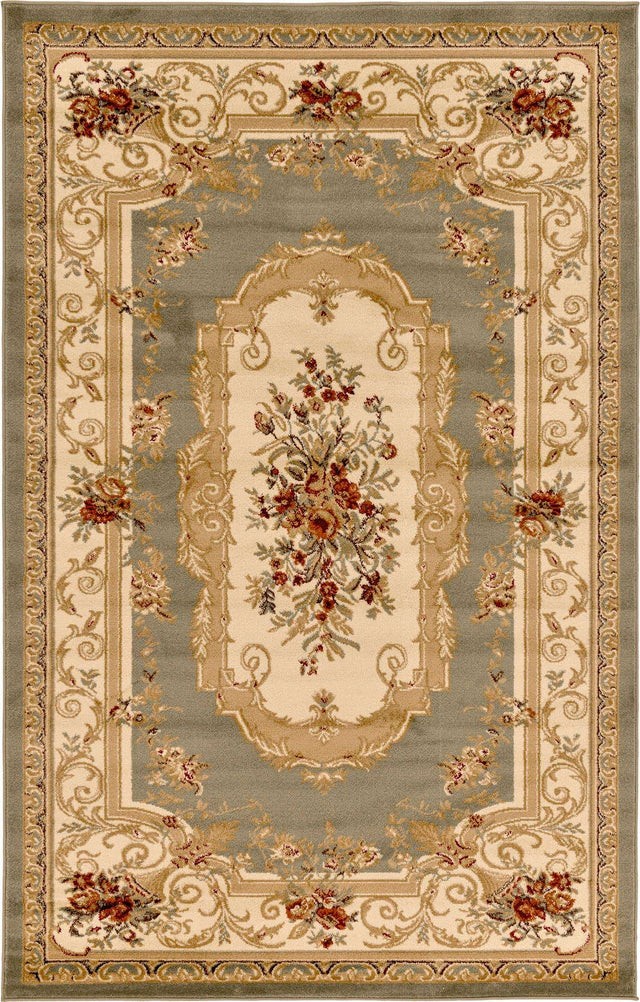Green 5' 3 x 8' Versailles Rectangle Area Rug