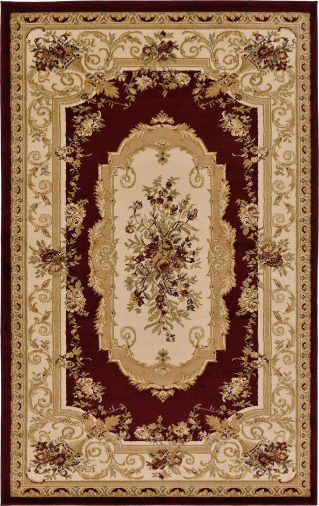 Red 5' 3 x 8' Versailles Rectangle Area Rug
