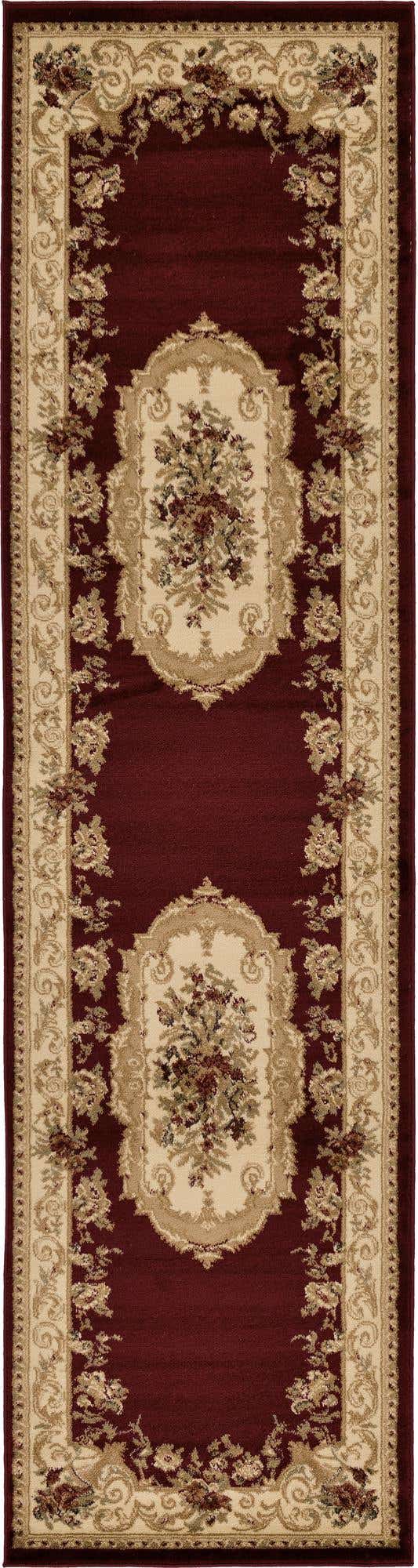 Red 2' 7 x 10' Versailles Runner Area Rug