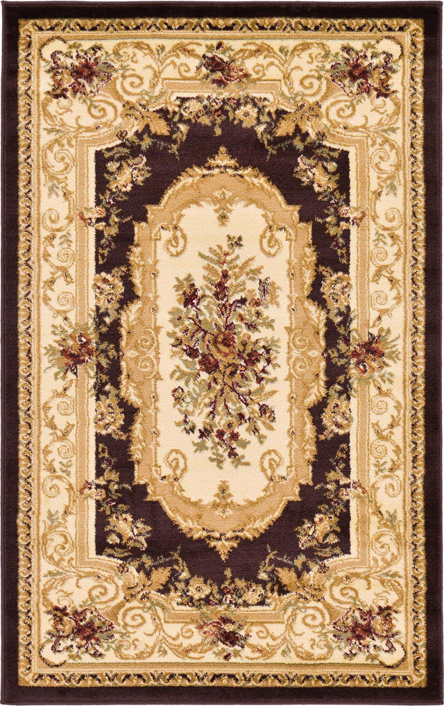 Brown 3' 1 x 5' 3 Versailles Rectangle Area Rug