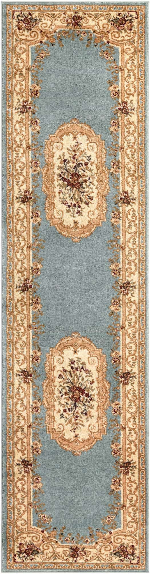 Light Blue 2' 7 x 10' Versailles Runner Area Rug