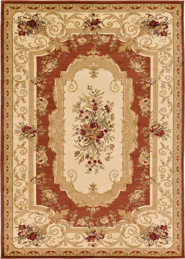 Brick Red 7' 1 x 10' Versailles Rectangle Area Rug