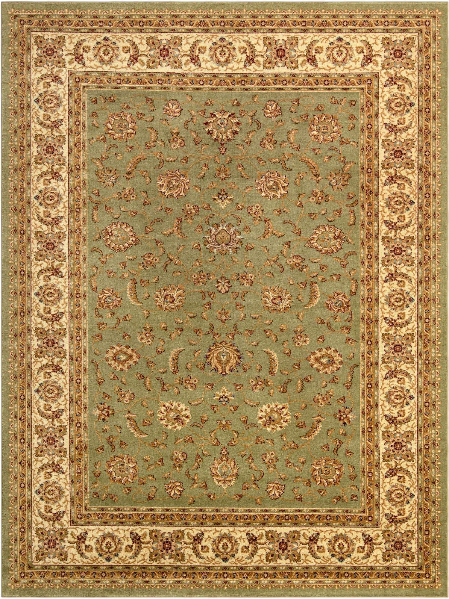 Green 9' x 12' Voyage Rectangle Area Rug