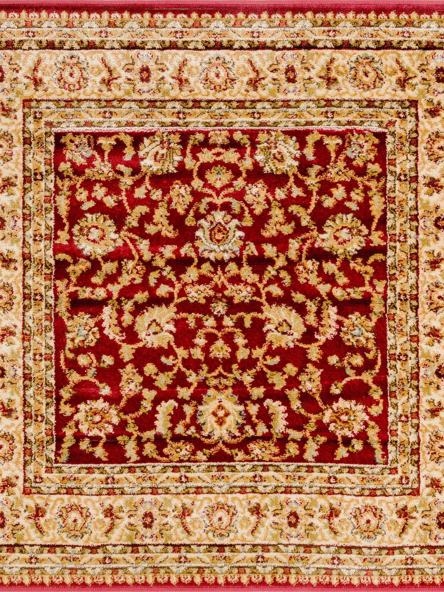 Red 4' 1 x 4' 1 Voyage Square Area Rug