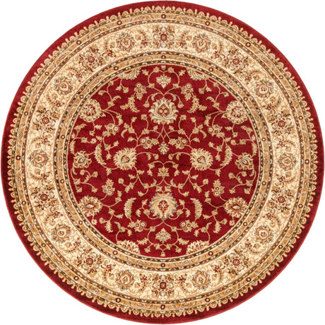 Red 7' 10 x 7' 10 Voyage Round Area Rug