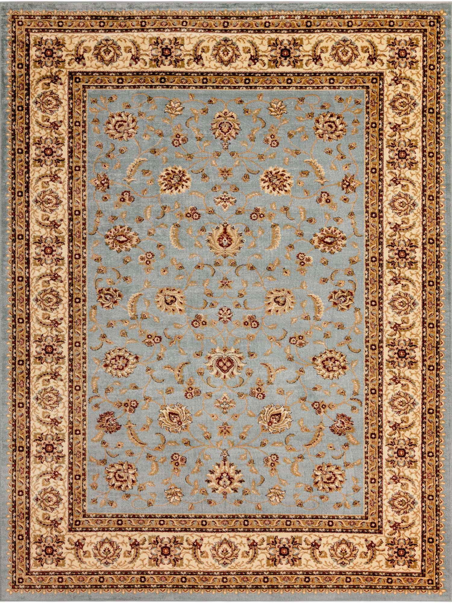Light Blue 9' x 12' Voyage Rectangle Area Rug