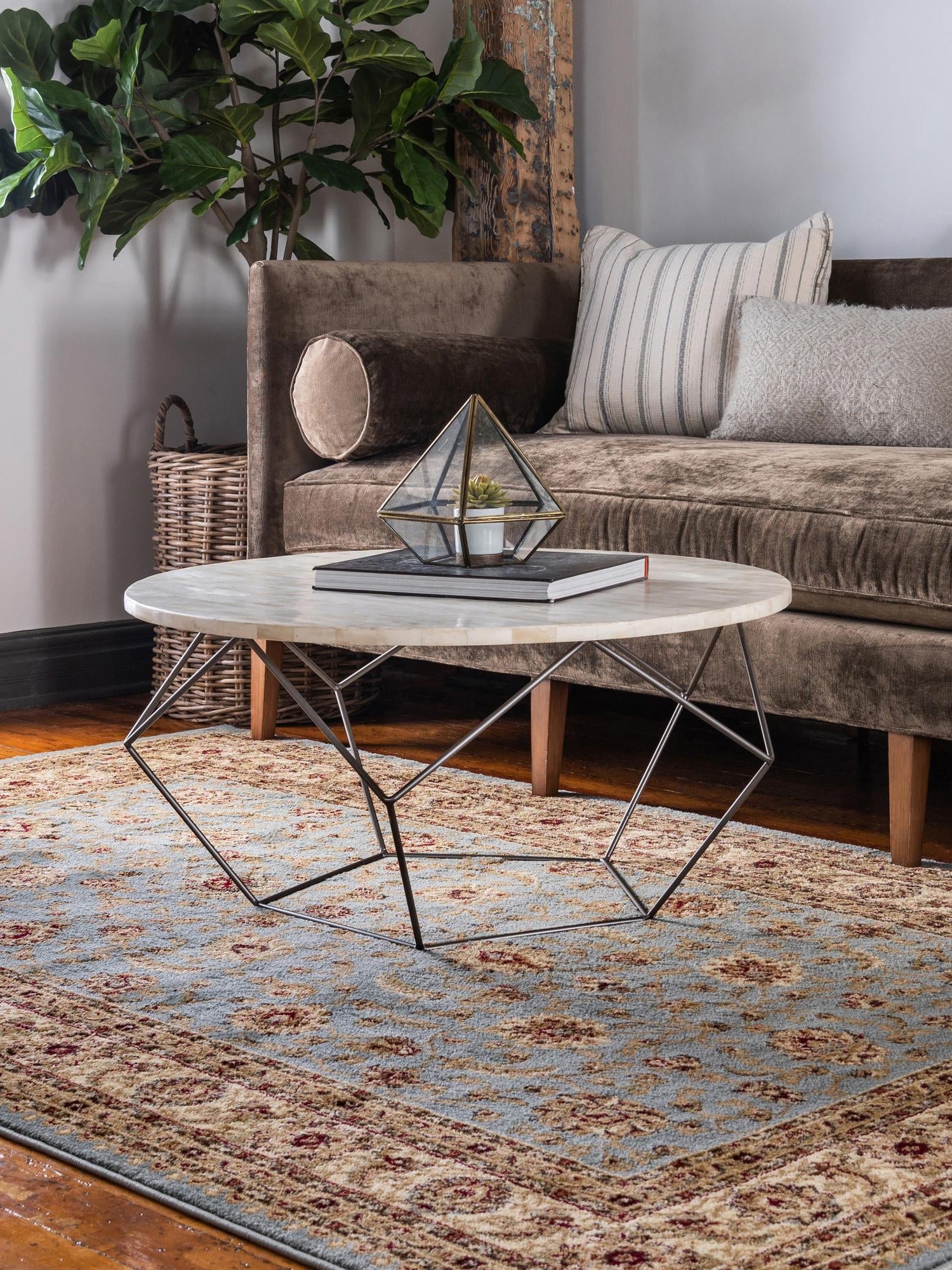 Light Blue 2' x 3' 1 Voyage Rectangle Area Rug