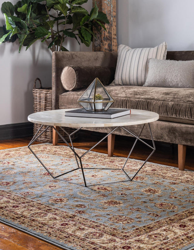 Light Blue 2' x 3' 1 Voyage Rectangle Area Rug