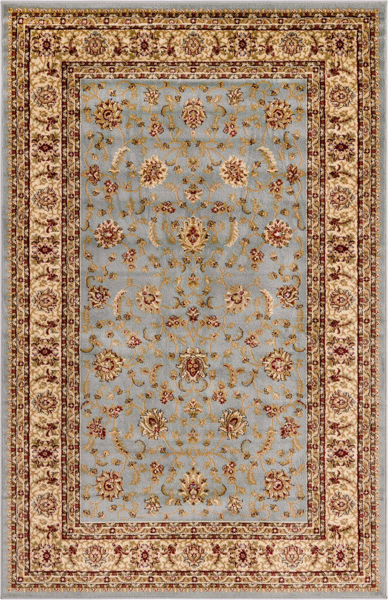 Light Blue 5' 3 x 8' Voyage Rectangle Area Rug