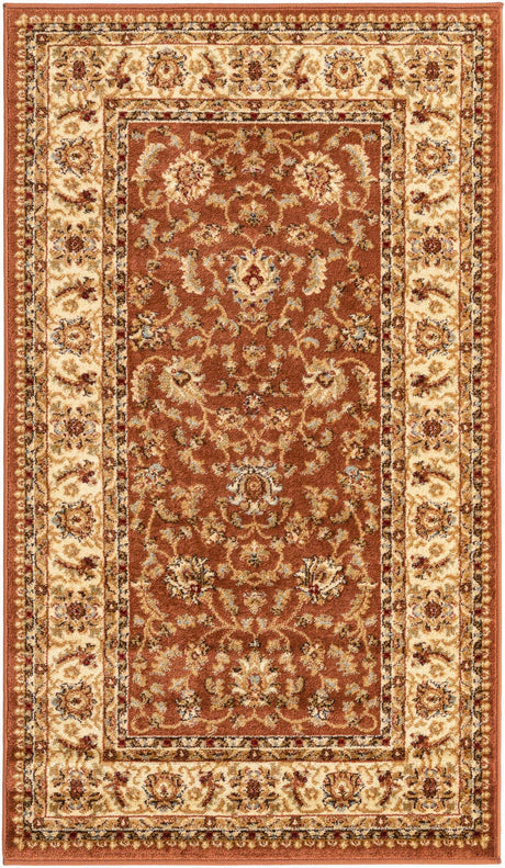 Brick Red Light Rose 3' 1 x 5' 3 Voyage Rectangle Area Rug