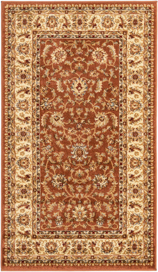 Brick Red Light Rose 3' 1 x 5' 3 Voyage Rectangle Area Rug