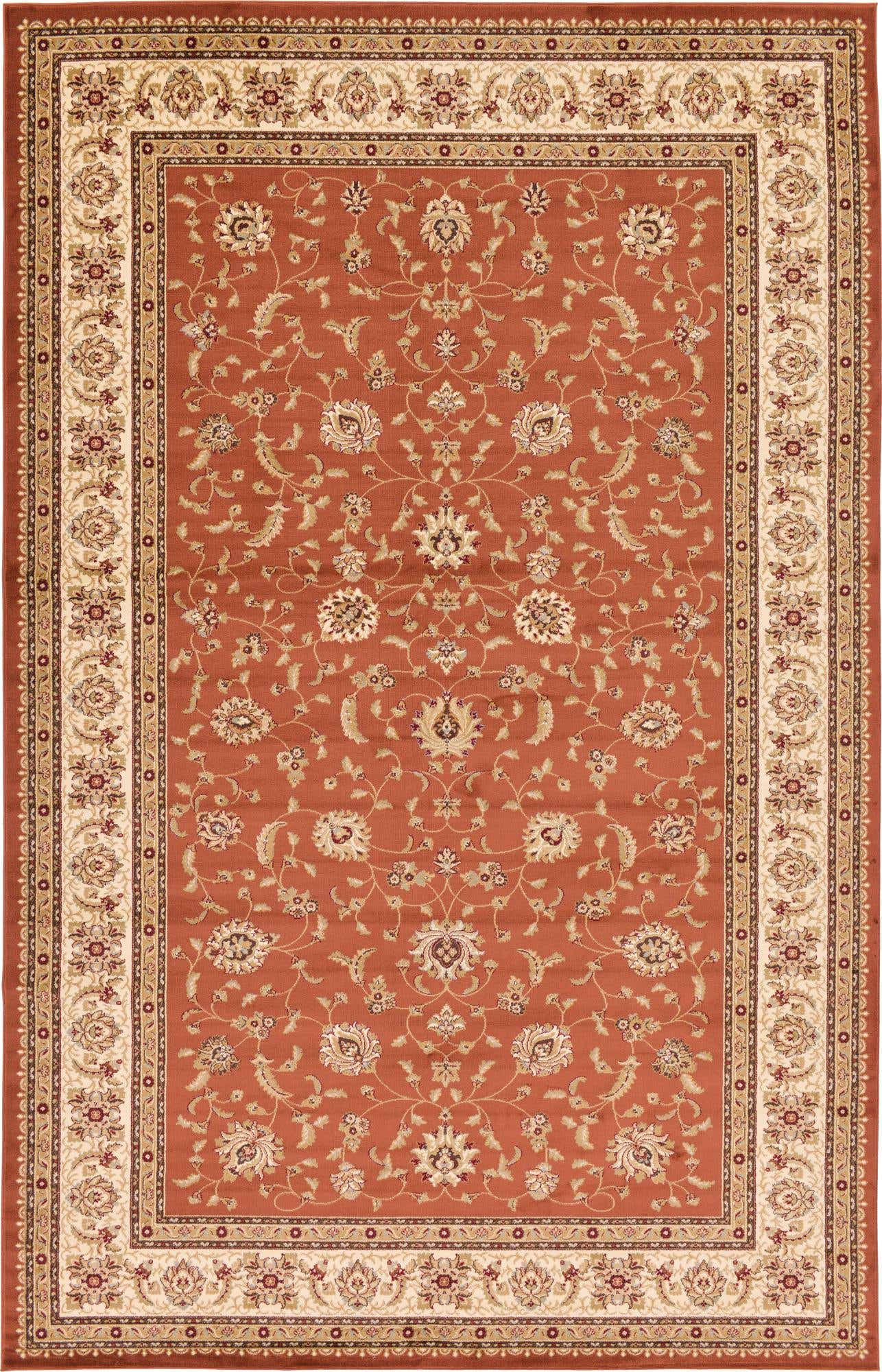 Brick Red Light Rose 10' 6 x 16' 5 Voyage Rectangle Area Rug