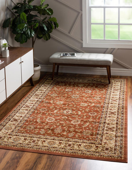 Brick Red Light Rose 10' x 13' 1 Voyage Rectangle Area Rug