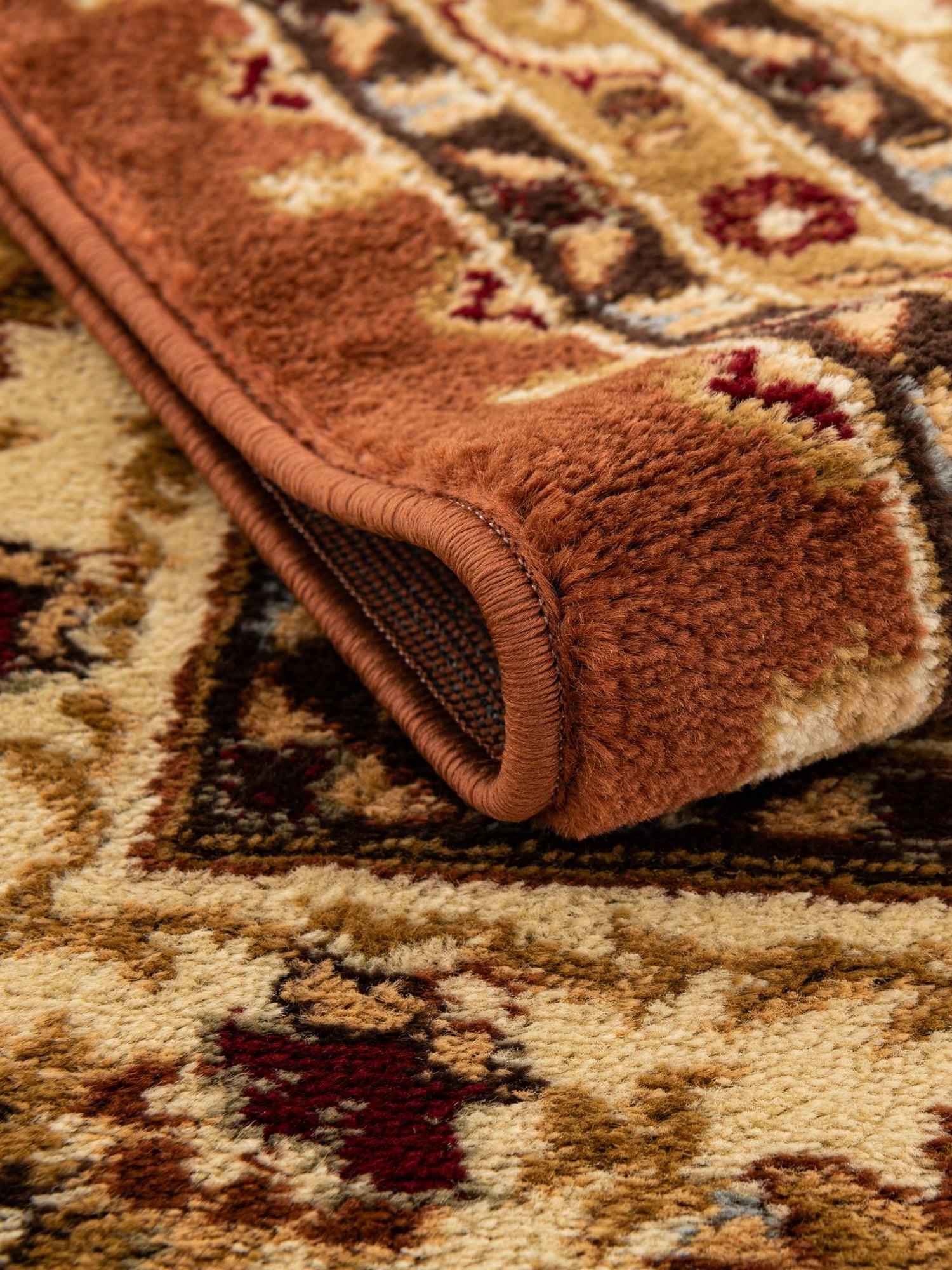 Brick Red Light Rose 7' 1 x 10' Voyage Rectangle Area Rug