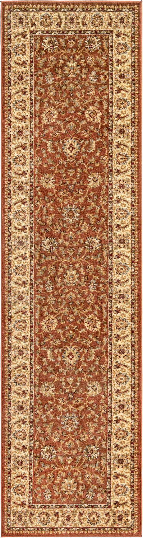 Brick Red Light Rose 2' 7 x 10' Voyage Runner Area Rug