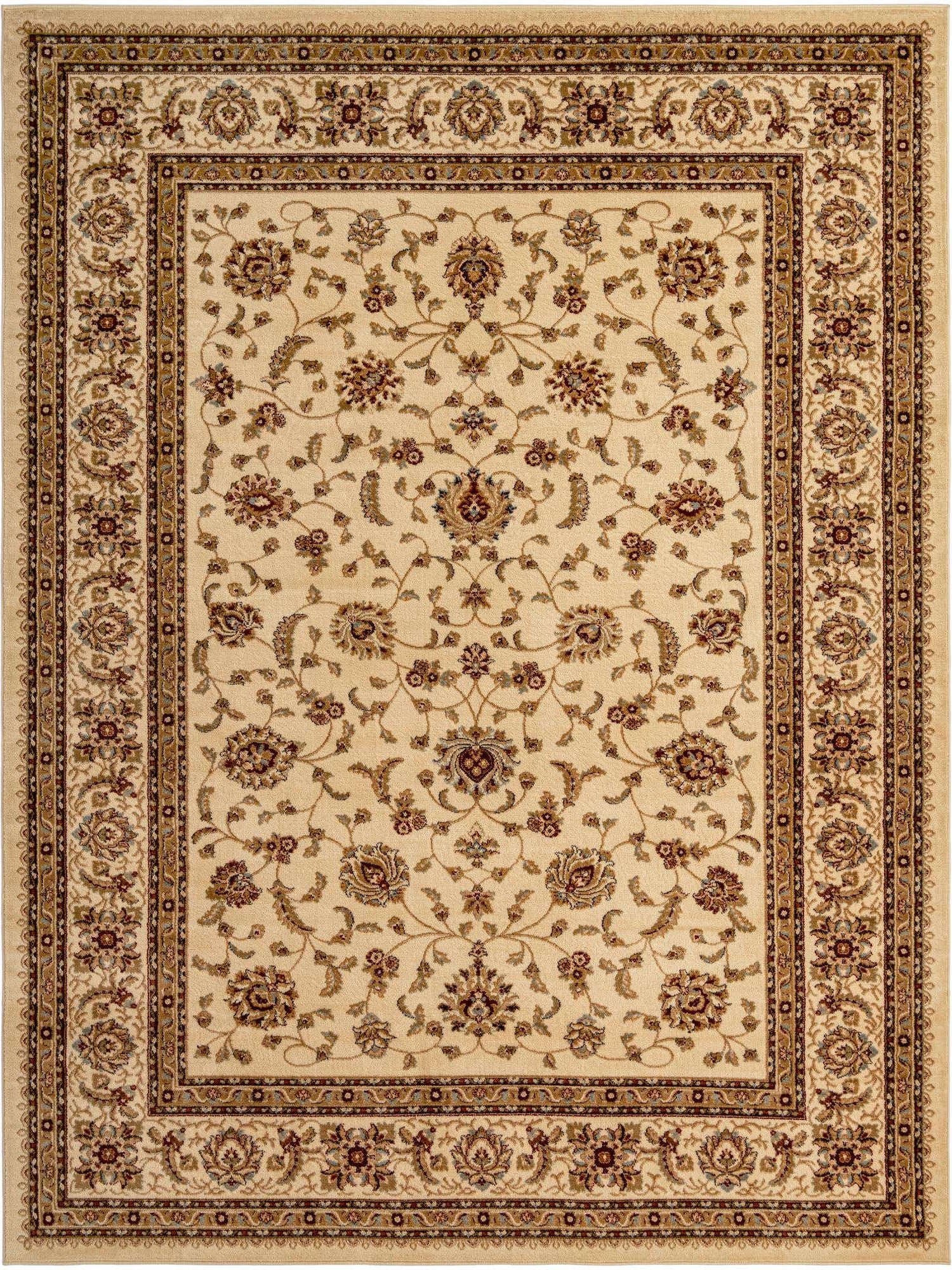 Cream 9' x 12' Voyage Rectangle Area Rug