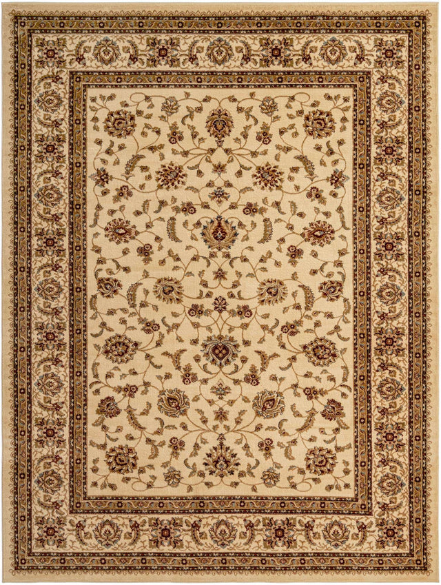 Cream 9' x 12' Voyage Rectangle Area Rug