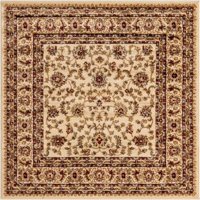 Cream 4' 1 x 4' 1 Voyage Square Area Rug