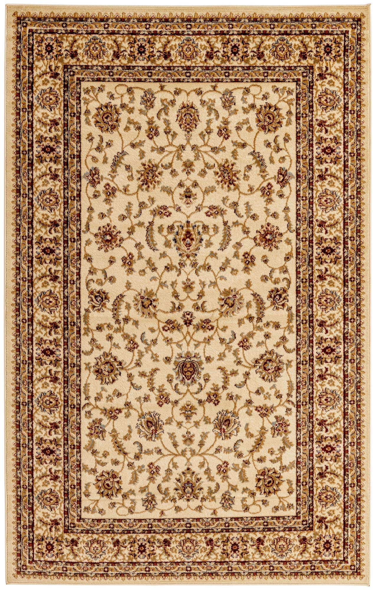 Cream 5' 3 x 8' Voyage Rectangle Area Rug