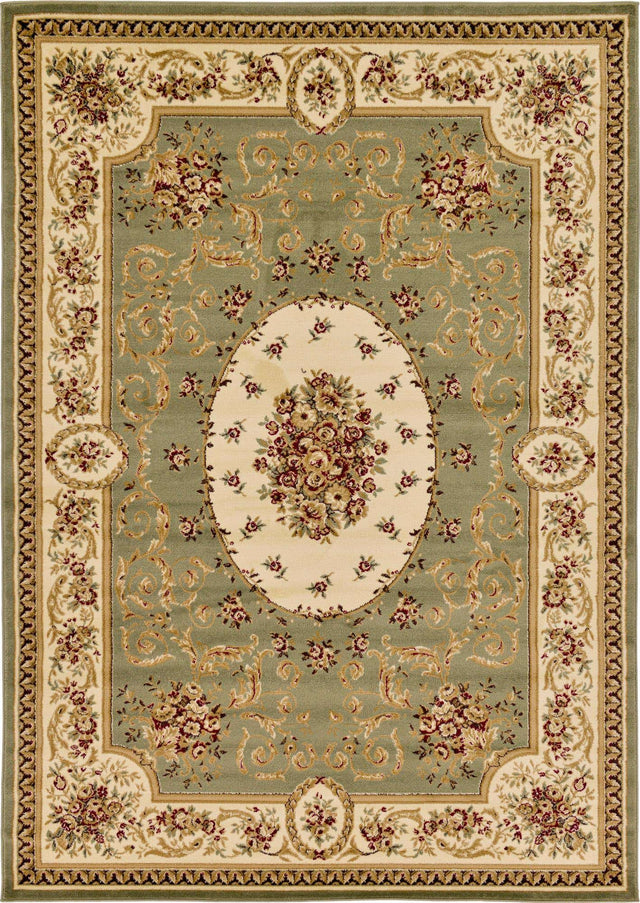 Green 7' 1 x 10' Versailles Rectangle Area Rug