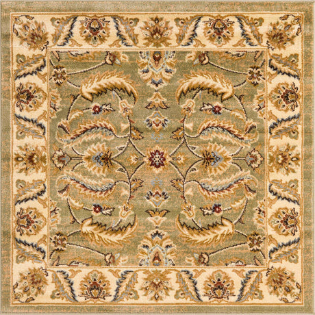 Green 4' 1 x 4' 1 Voyage Square Area Rug