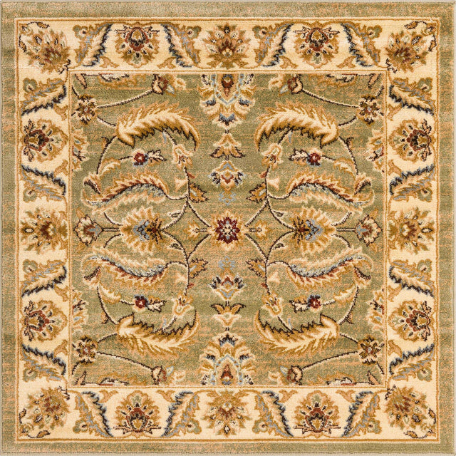 Green 4' 1 x 4' 1 Voyage Square Area Rug