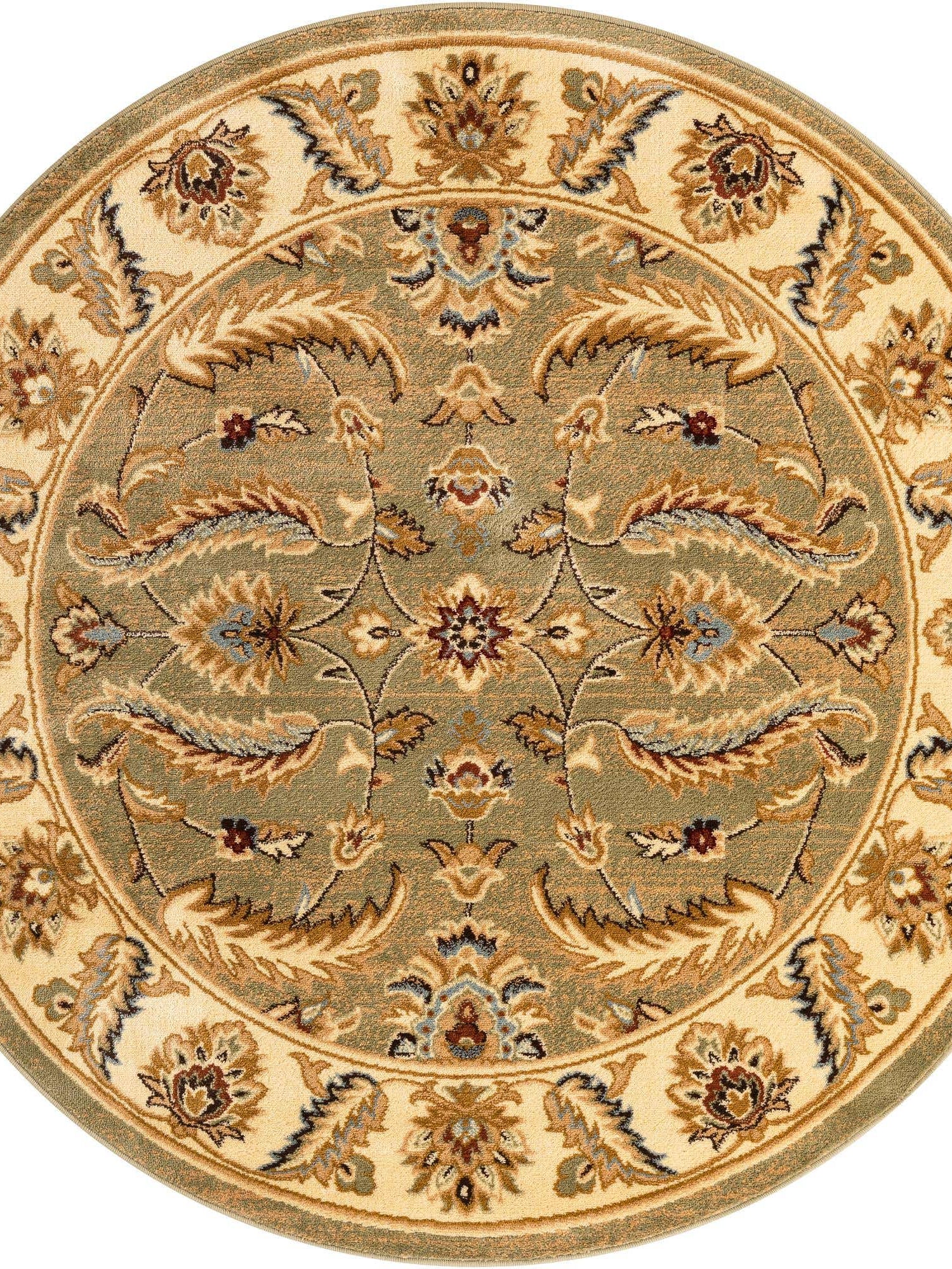 Green 6' 1 x 6' 1 Voyage Round Area Rug