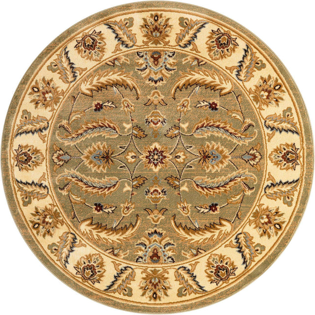 Green 6' 1 x 6' 1 Voyage Round Area Rug