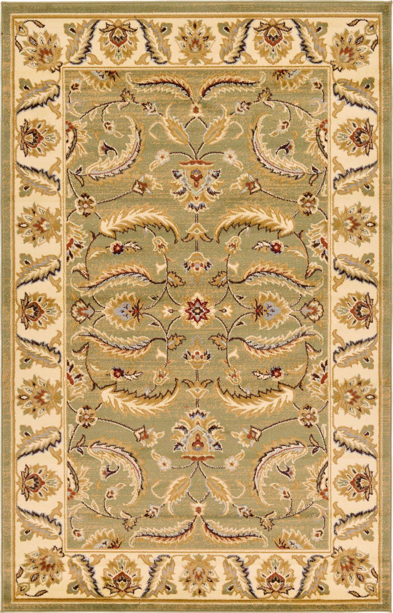 Green 5' 3 x 8' Voyage Rectangle Area Rug