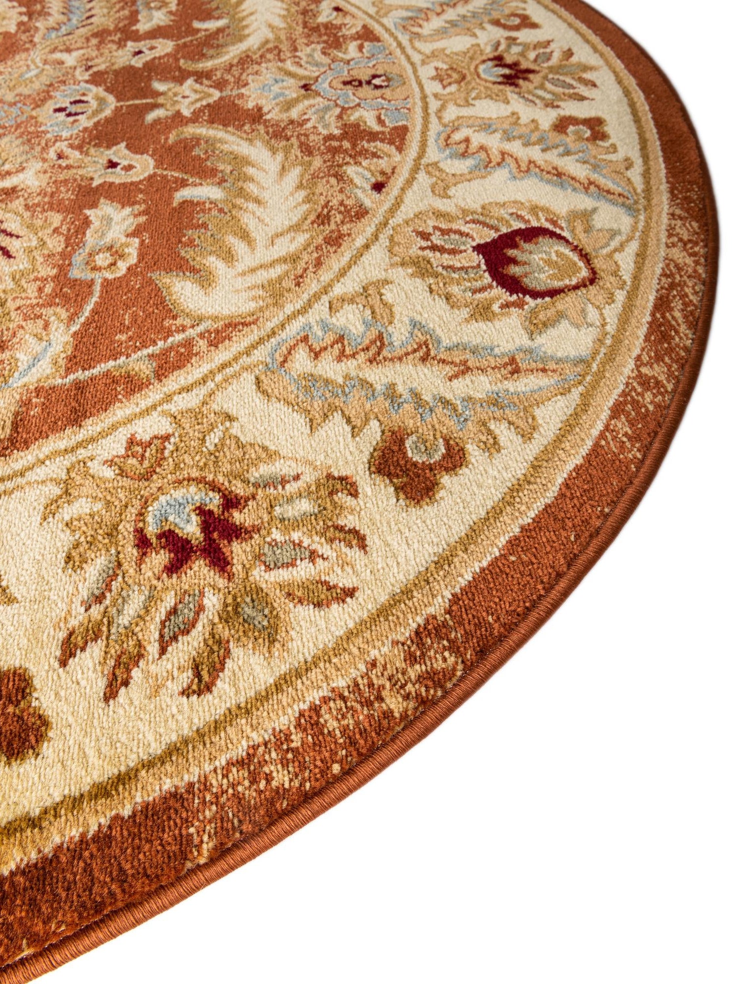 Brick Red 7' 10 x 7' 10 Voyage Round Area Rug