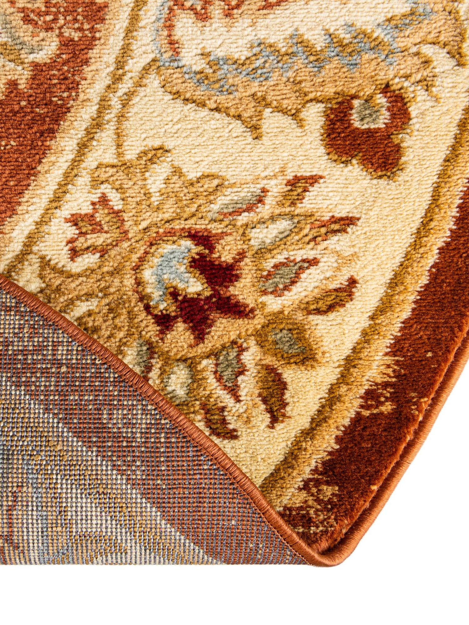 Brick Red 7' 10 x 7' 10 Voyage Round Area Rug