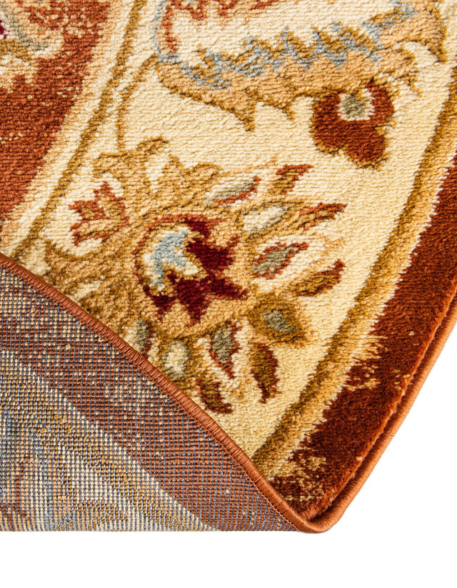 Brick Red 7' 10 x 7' 10 Voyage Round Area Rug