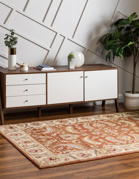 Brick Red 4' 1 x 6' 1 Voyage Rectangle Area Rug