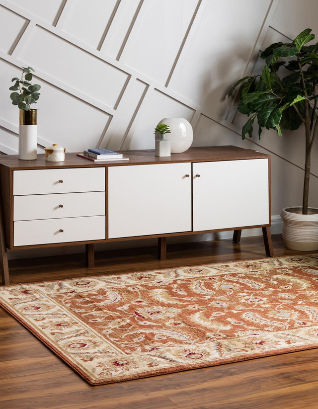 Brick Red 4' 1 x 6' 1 Voyage Rectangle Area Rug