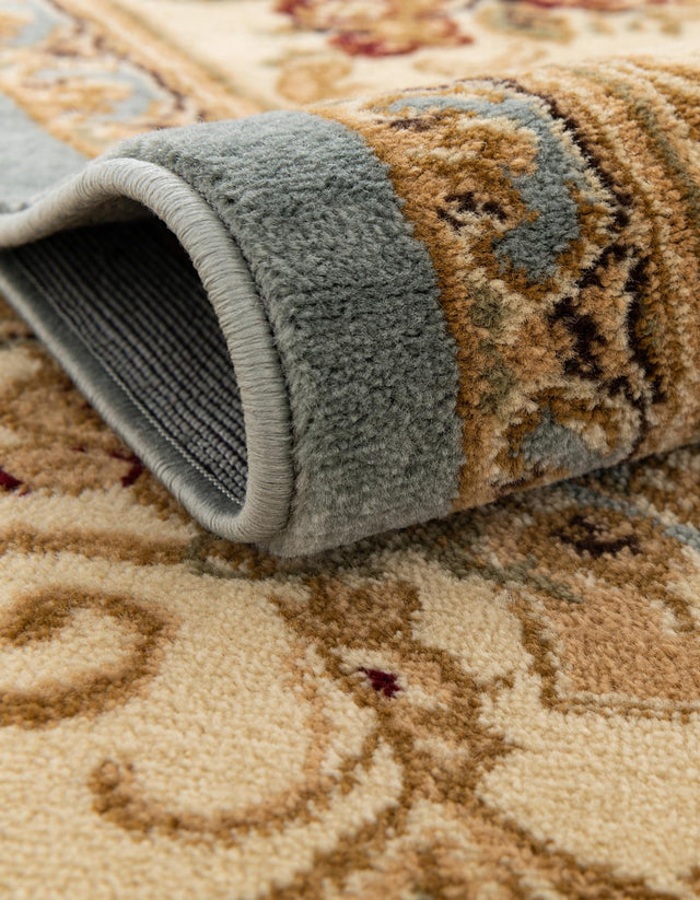 Light Blue 13' 1 x 13' 1 Versailles Round Area Rug