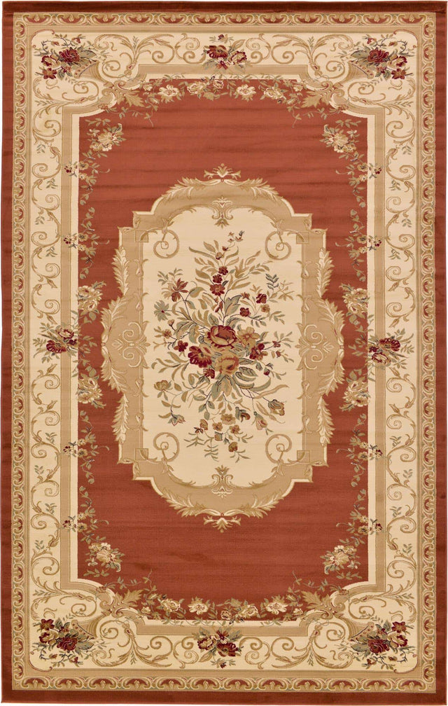 Brick Red 10' 6 x 16' 5 Versailles Rectangle Area Rug